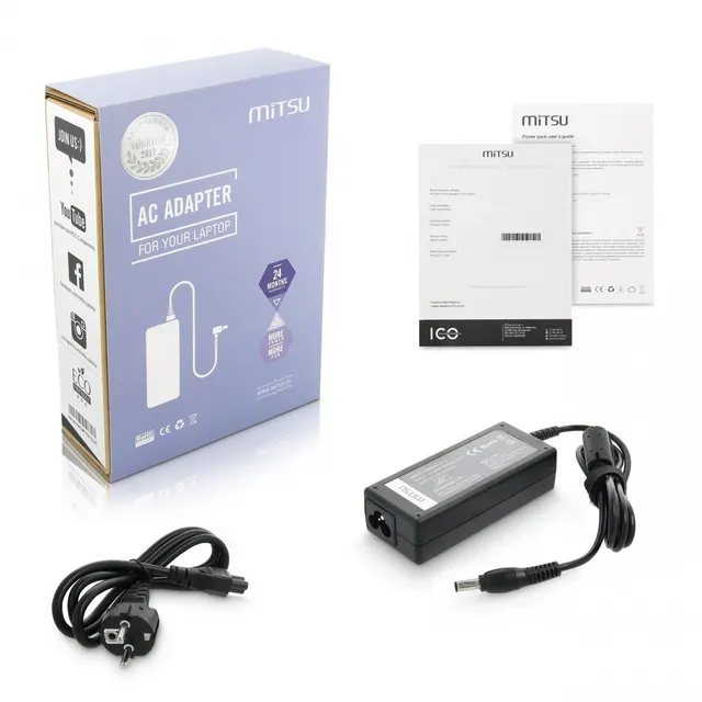 Zasilacz sieciowy Mitsu 19V 3.16A (5.5x3.0 pin) 60W do notebooka Samsung
