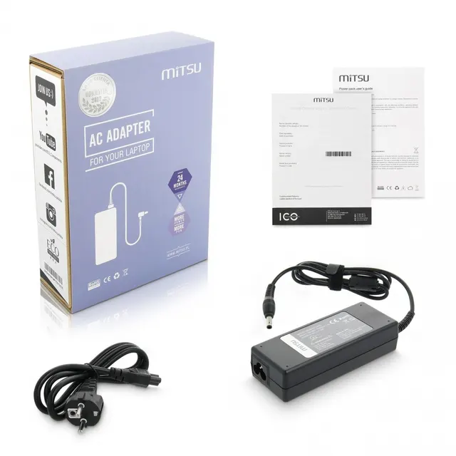 Zasilacz sieciowy Mitsu 19V 4.74A (5.5x3.0 pin) 90W do notebooka Samsung
