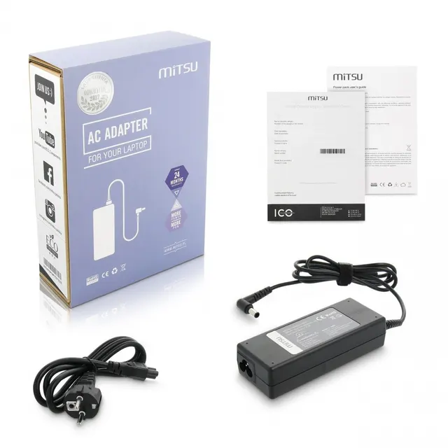 Zasilacz sieciowy Mitsu 19.5V 4.7A (6.5x4.4 pin) 90W do notebooka Sony
