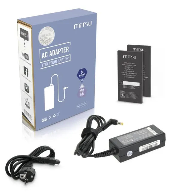 Zasilacz sieciowy Mitsu 19V 1.58A (5.5x1.7) 30W do notebooka Acer, Dell, Packard Bell