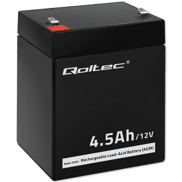 Akumulator AGM Qoltec 12V, 4.5Ah