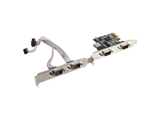 Karta Lanberg PCI Express -> COM 9Pin x4 + śledzie low profile