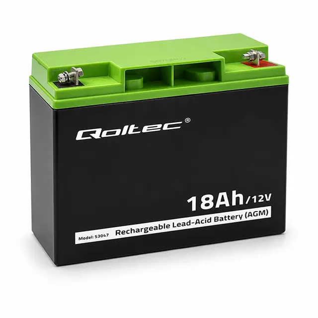 Akumulator AGM Qoltec 12V, 18Ah