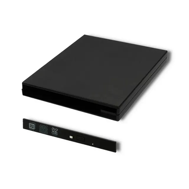 Obudowa/kieszeń Qoltec na napęd optyczny CD/DVD SATA, USB2.0, 9.5mm