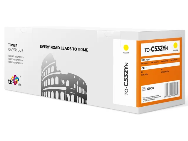 Toner do OKI C532 TO-C532YN Żółty 100% nowy