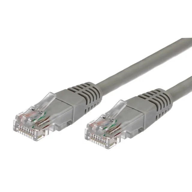 Kabel Patchcord miedziany kat. 5e RJ45 UTP 1,5m szary