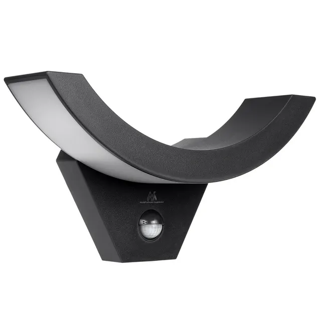 Lampa LED Maclean MCE290 B z czujnikiem ruchu na podczerwień 800lm 10W IP54 czarna