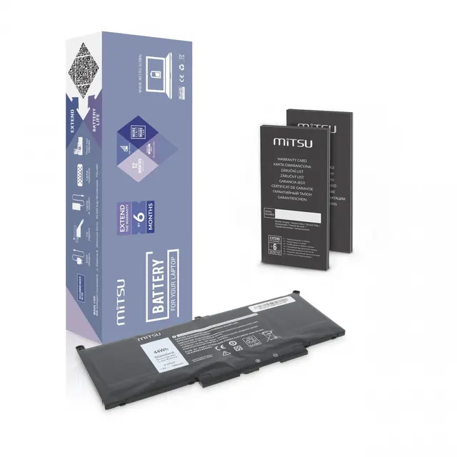 Bateria Mitsu do notebooka Dell Latitude 7390, 7490 (7.4V-7.6V) (5800 mAh) (BC/DE-E7390)