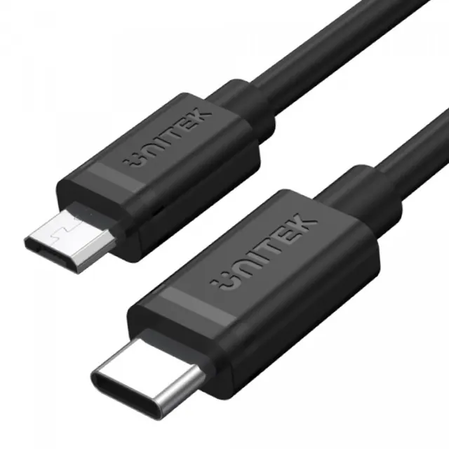 Kabel USB Unitek Y-C473BK USB 2.0 Typ-C (M) - micro USB B (M) 1m