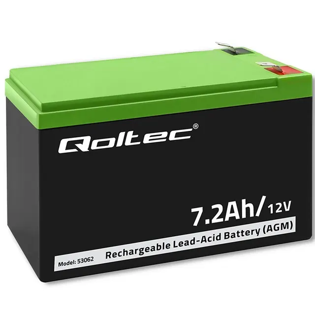 Akumulator AGM Qoltec 12V, 7.2Ah