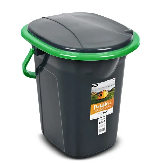 Toaleta turystyczna GB320BG czarno-zielona