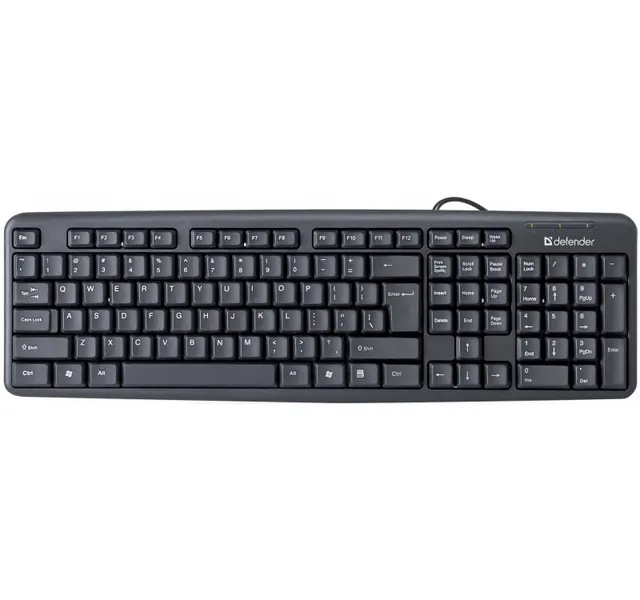 Klawiatura przewodowa Defender ELEMENT HB-520 USB czarna