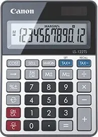 Kalkulator Canon LS-122TS DBL (2470C002AA) Black-Silver