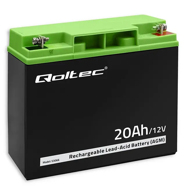 Akumulator AGM Qoltec 12V, 20Ah