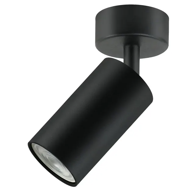 Lampa ścienno-sufitowa Maclean MCE451 B punktowa ruchoma aluminiowa 1xGU10 55x100mm czarny mat