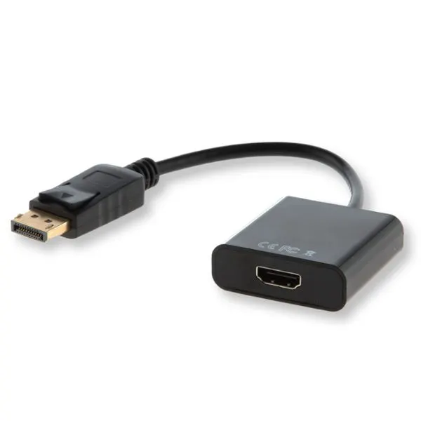 Kabel adapter Savio CL-55/B DisplayPort M - HDMI A F, worek