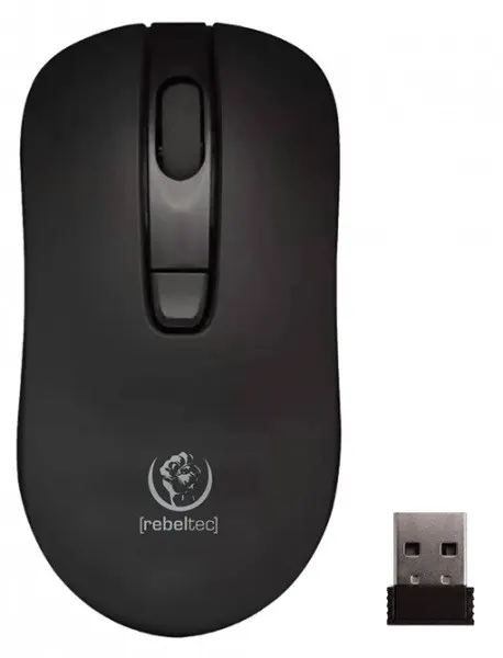Mysz bezprzewodowa Rebeltec STAR Black optyczna 800-1600DPI 3 przyciski czarna