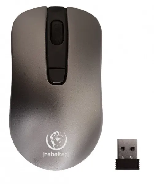 Mysz bezprzewodowa Rebeltec STAR Silver optyczna 800-1600DPI 4 przyciski srebrna