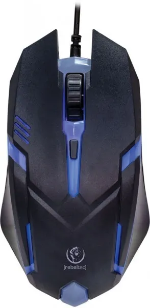 Mysz przewodowa Rebeltec NEON optyczna Gaming USB czarna