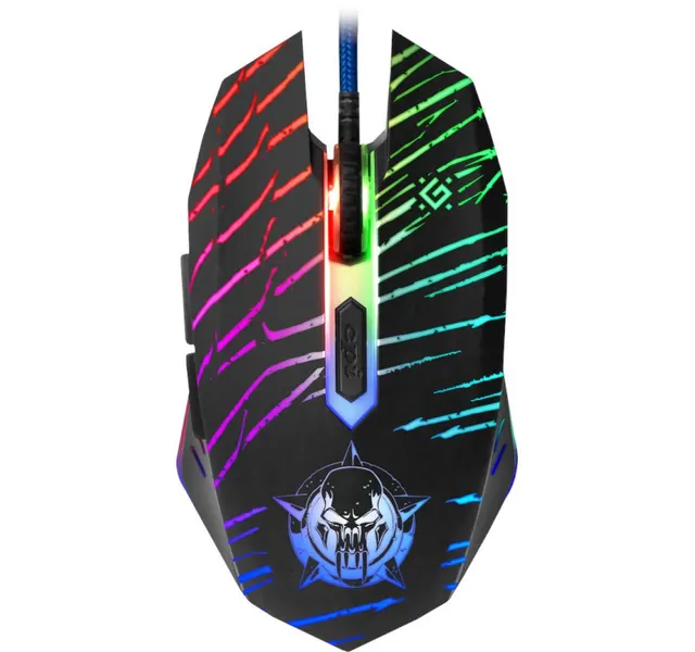 Mysz przewodowa Defender Dark Agent GM-590L 12800dpi 6P + podkładka Gaming + GRA