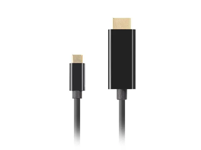 Kabel adapter Lanberg USB-C(M) - HDMI(M) 1,8m 4K 60Hz czarny