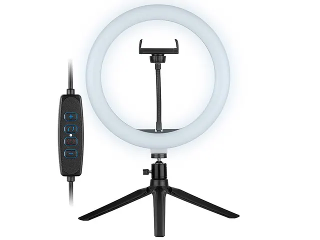 Lampa pierścieniowa Tracer RING 26cm z mini statywem