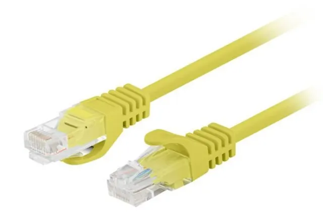 Patchcord Lanberg UTP kat.5e 3m żółty 10-Pack