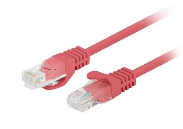 Patchcord Lanberg UTP kat.5e 3m czerwony 10-Pack