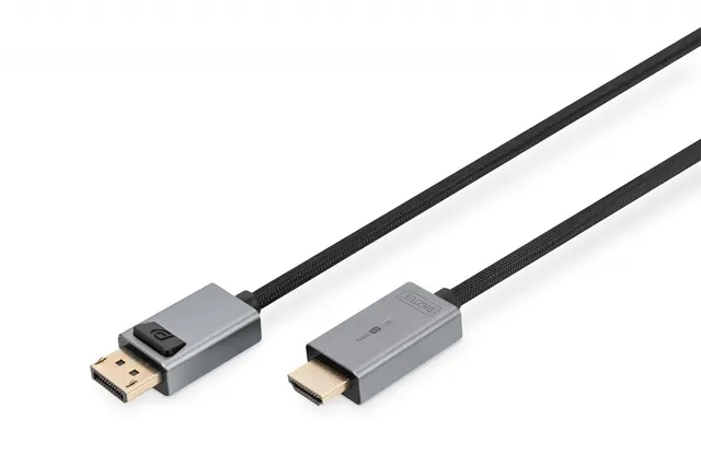 Kabel adapter DIGITUS PREMIUM DisplayPort - HDMI 4K 30Hz DP/HDMI M/M 3m