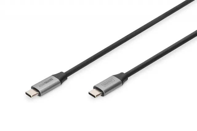 Kabel USB 3.0 DIGITUS PREMIUM 60W/5Gbps Typ USB C/USB C M/M czarny 1m