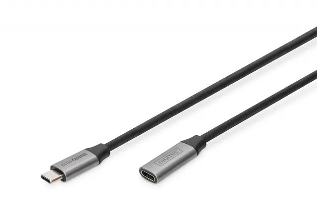 Kabel przedłużający USB 3.0 DIGITUS PREMIUM 60W/5Gbps Typ USB C/USB C Ż/M czarny 1m