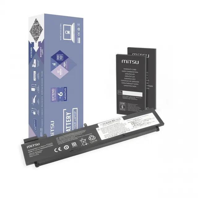Bateria Mitsu do notebooka Lenovo ThinkPad T460s, T470s, tylna bateria (11.4V) (2100 mAh)