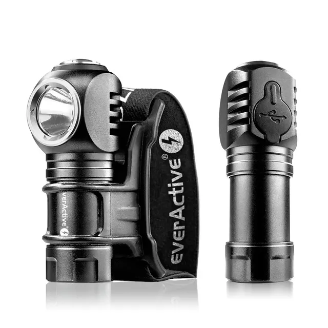 Latarka ładowalna ręczna / czołowa diodowa LED everActive FL-55R Dripple