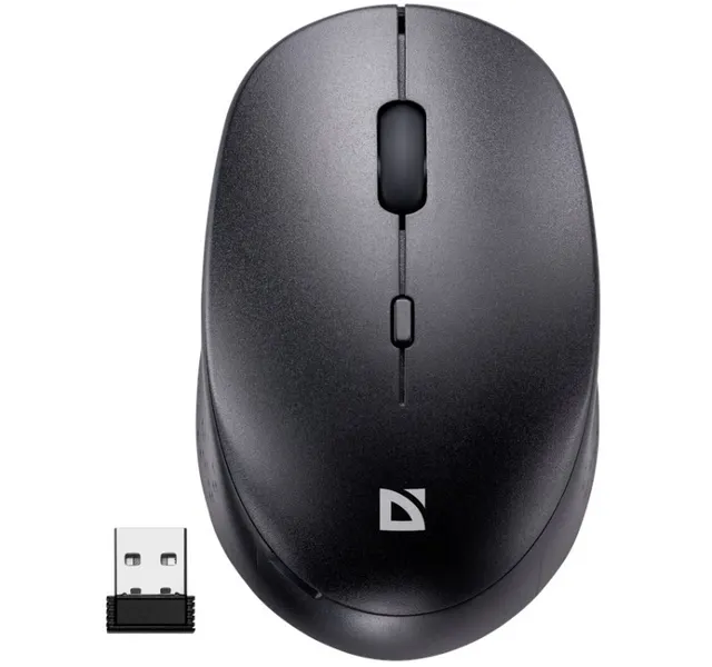 Mysz bezprzewodowa Defender AURIS MB-027 optyczna bezklikowa silent 1600dpi czarna