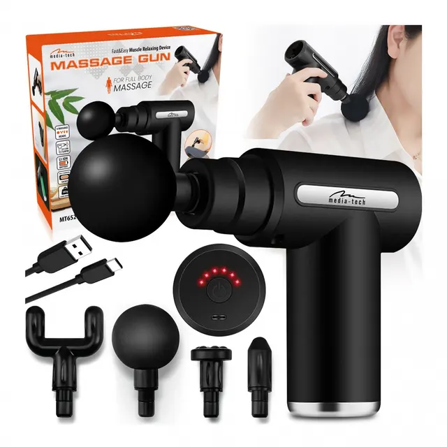 Pistolet do masażu Media-tech MASSAGE GUN MT6521