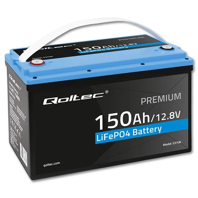 Akumulator LiFePO4 Qoltec Litowo-Żelazowo-Fosforanowy, 12.8V, 150Ah, 1920Wh, BMS