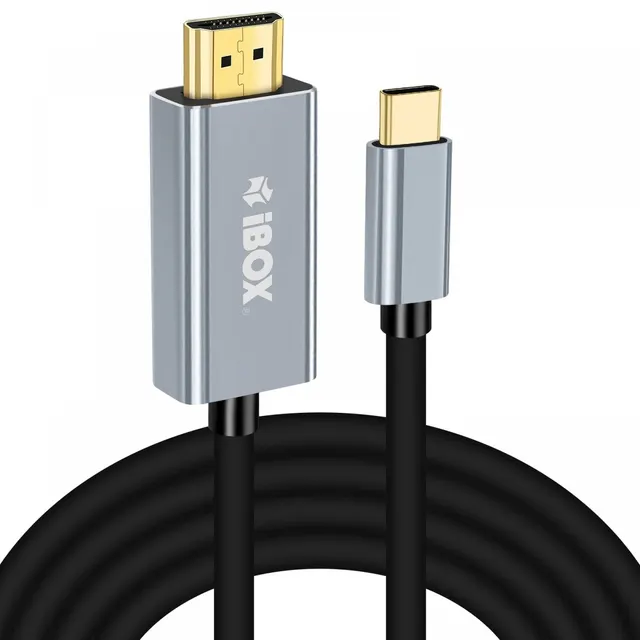 Kabel adapter iBOX ITVC4K USB-C do HDMI 1,8m