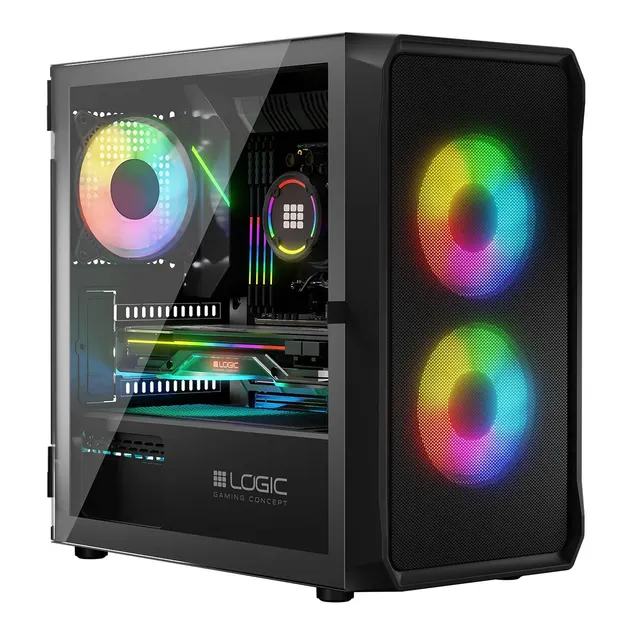 Obudowa LOGIC PORTOS ARGB Mini USB 3.0 Black