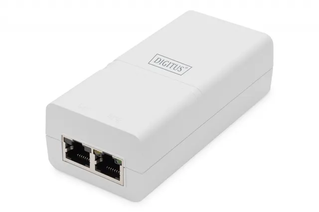 Zasilacz/Adapter PoE+ DIGITUS 802.3at max. 52V 30W Gigabit aktywny, biały