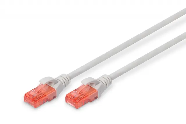 Patchcord DIGITUS UTP kat. 6 10m PVC szary