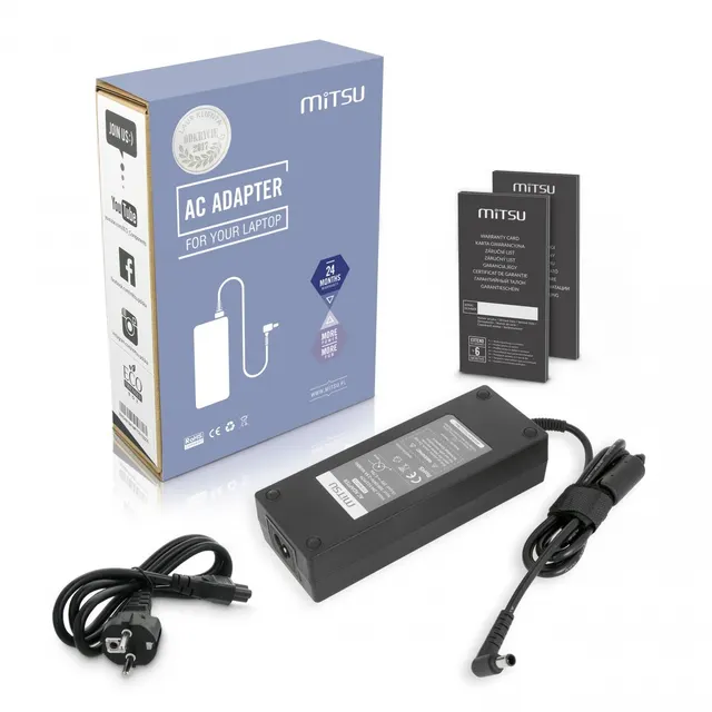 Zasilacz sieciowy Mitsu 19v 5.79a (6.5.0x4.4 pin) 110W do notebooka LG