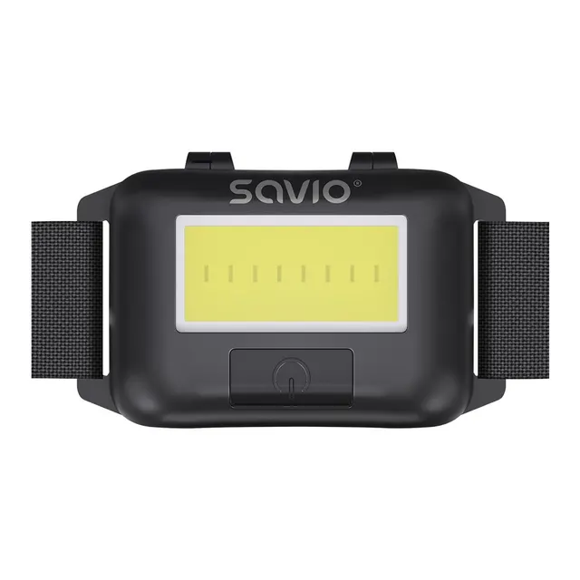 Latarka czołowa LED Savio FL-01, COB, 140 lm, zasięg 10m, 4 tryby