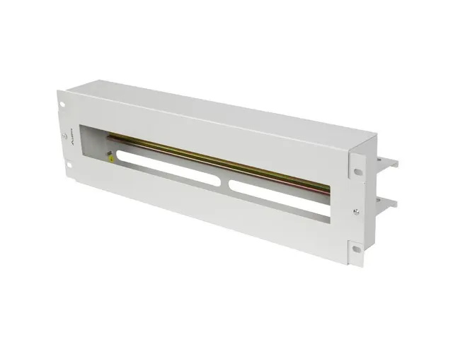 Panel dystrybucji napięć Lanberg 19" 3U z szyną DIN TS-35 szary