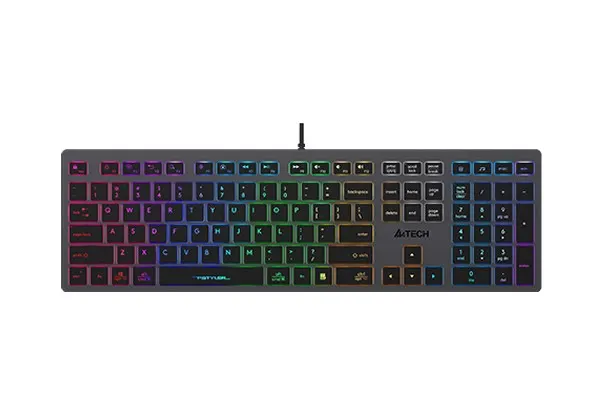 Klawiatura przewodowa A4Tech FSTYLER FX60H (Neon Backlit) czarno-grafitowa