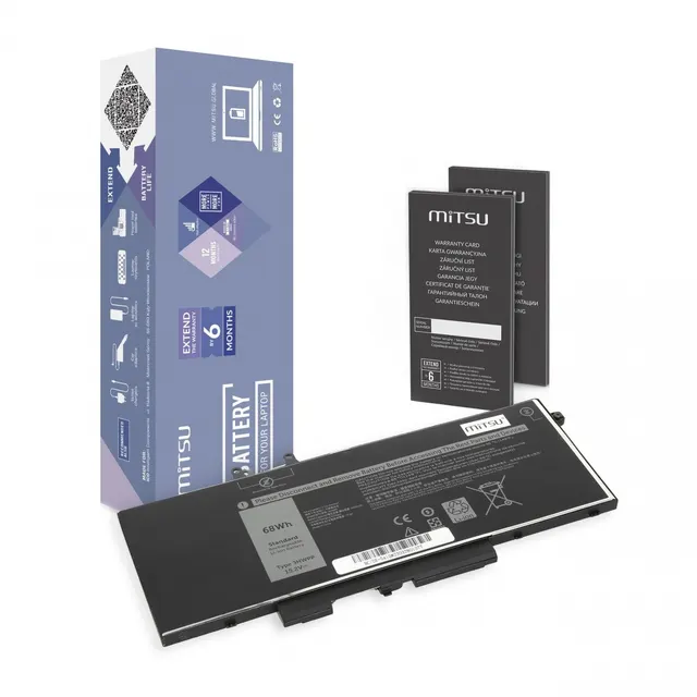 Bateria Mitsu do notebooka Dell Latitude 14 (5410), 15 (5510), 5401, 5501, 3HWPP (15.2V) (4100 mAh)