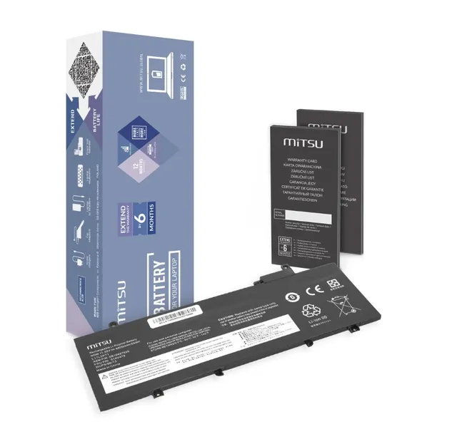 Bateria Mitsu do notebooka Lenovo ThinkPad T480s, L17L3P71, 01AV478 (11.55V) (4650 mAh)