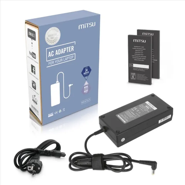 Zasilacz sieciowy Mitsu 19.5V 9.23A (5.5x1.7) 180W do notebooka Acer