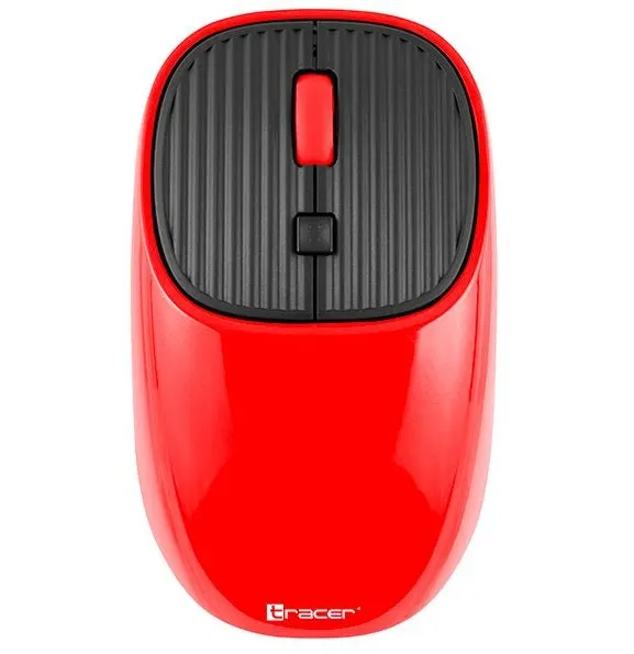 Mysz bezprzewodowa Tracer WAVE RF optyczna nano czerwona z akumulatorem