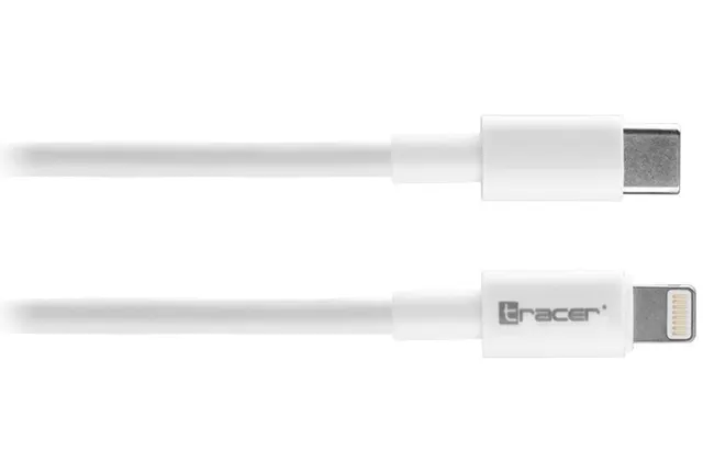 Kabel Tracer USB Type-C - Lightning M/M 1,0m biały