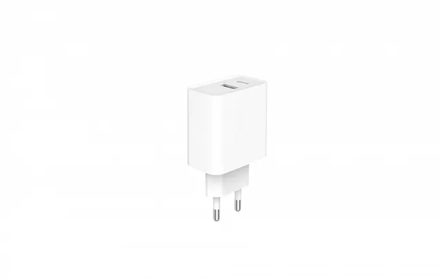 Ładowarka PowerDelivery USB-A USB-C 20W Biała